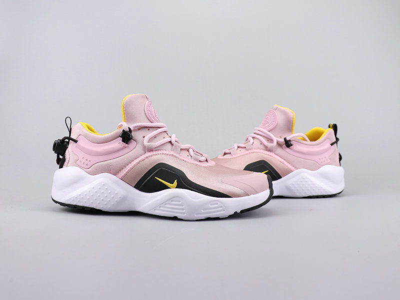 2019 Nike Air Huarache VIII Pink Black Yellow Shoes For Women